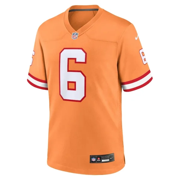 Baker mayfield tampa bay buccaneers nike throwback game jersey Orange M