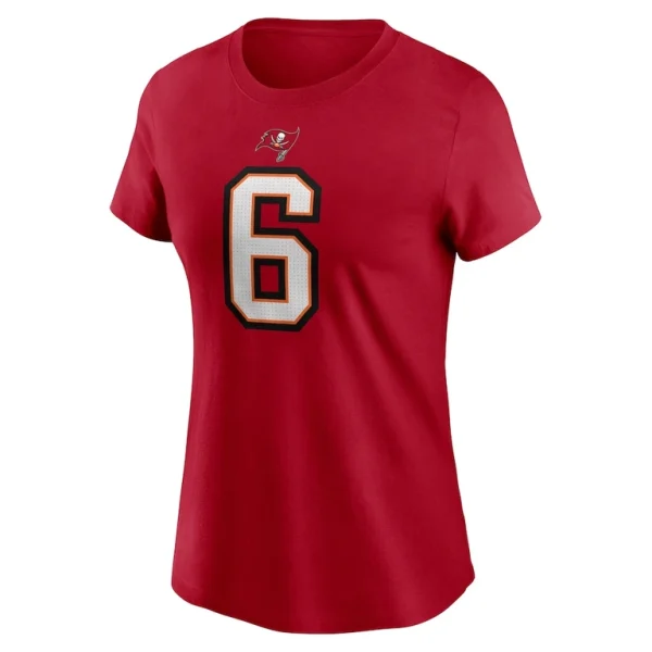 Baker mayfield tampa bay buccaneers nike womens player name number t shirt Red M