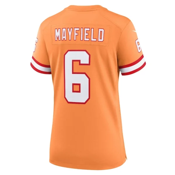 Baker mayfield tampa bay buccaneers nike womens throwback game jersey Orange L