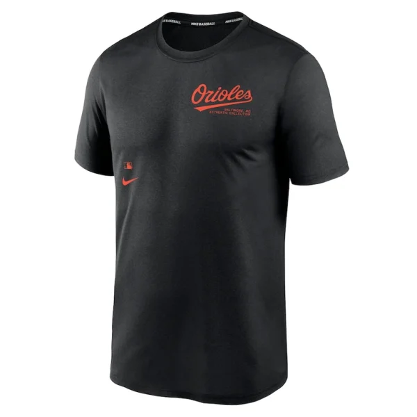 Baltimore orioles nike authentic collection early work tri blend performance t shirt Black M