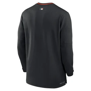 Baltimore orioles nike authentic collection performance half zip top Black L