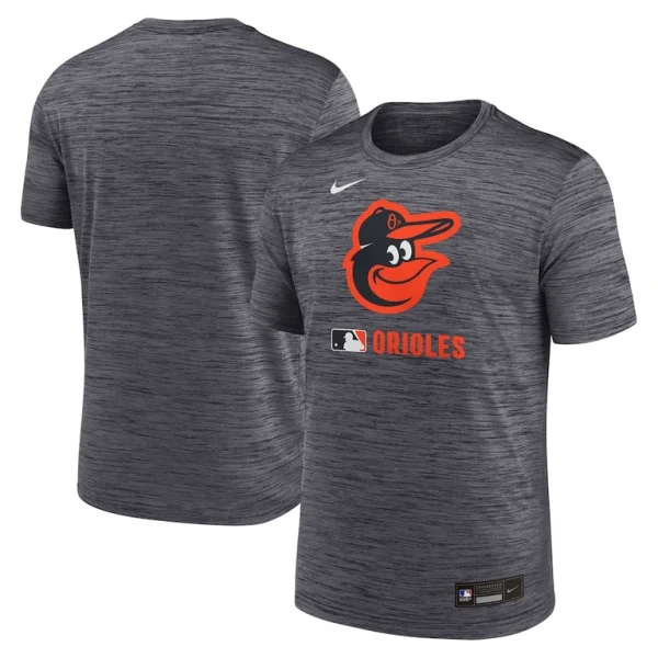 Baltimore orioles nike authentic collection velocity performance practice t shirt Black