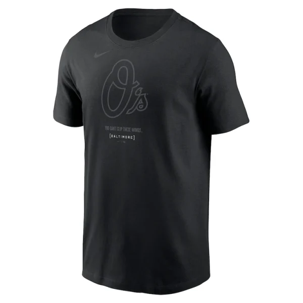 Baltimore orioles nike city connect large logo t shirt Black M