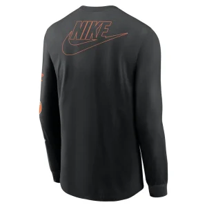 Baltimore orioles nike cooperstown collection knockout long sleeve t shirt Black L