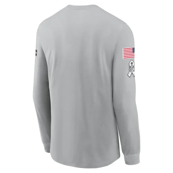 Baltimore ravens nike 2024 salute to service long sleeve t shirt Gray L