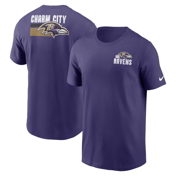 Baltimore ravens nike blitz essential t shirt Purple