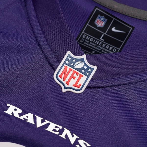 Baltimore ravens nike custom game jersey Purple XL