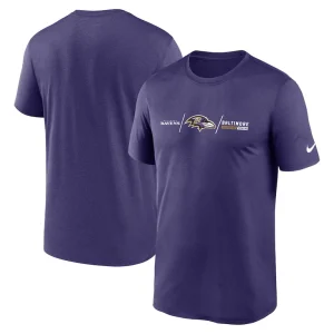 Baltimore ravens nike horizontal lockup legend t shirt Purple