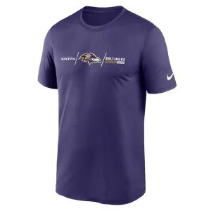 Baltimore ravens nike horizontal lockup legend t shirt Purple M