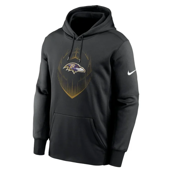 Baltimore ravens nike icon performance pullover hoodie Black M