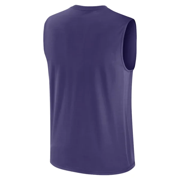 Baltimore ravens nike large logo peformance muscle tank top Purple L