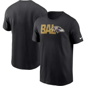 Baltimore ravens nike local essential t shirt Black