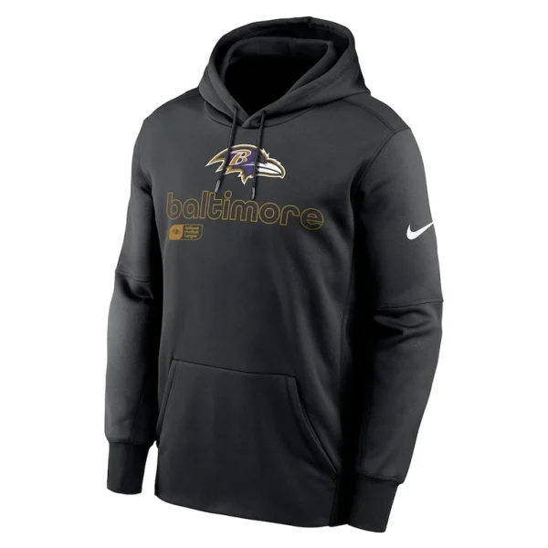 Baltimore ravens nike performance pullover hoodie Black M