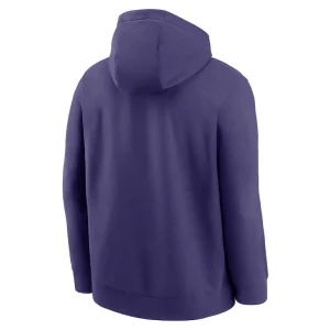 Baltimore ravens nike rewind club logo pullover hoodie Purple L