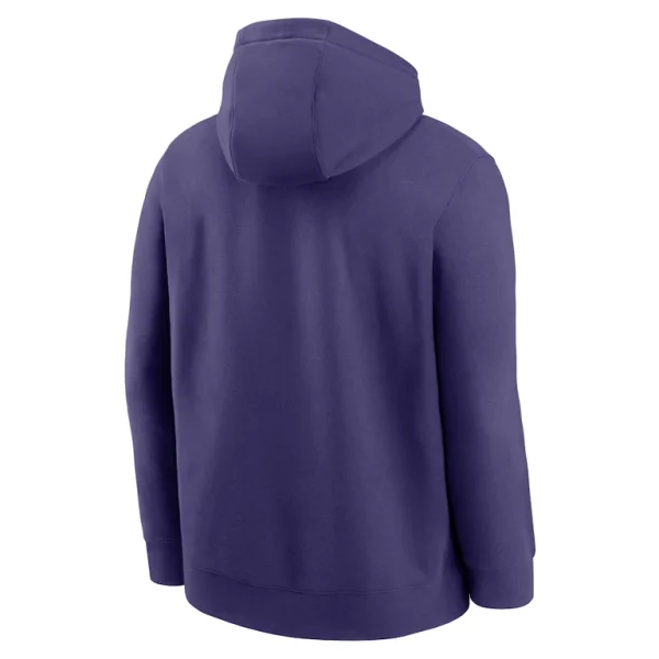 Baltimore ravens nike rewind club logo pullover hoodie Purple L