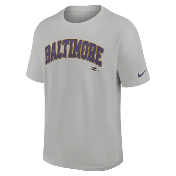 Baltimore ravens nike rewind max90 statement t shirt Silver M