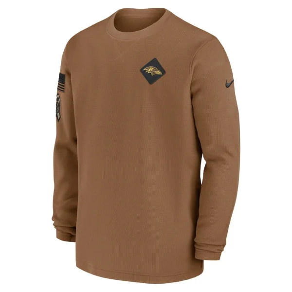 Baltimore ravens nike salute to service pullover sweatshirt Brown M