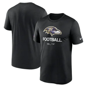 Baltimore ravens nike sideline infograph performance t shirt Black