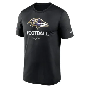 Baltimore ravens nike sideline infograph performance t shirt Black S