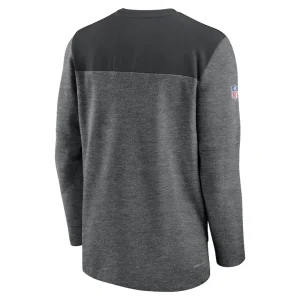 Baltimore ravens nike sideline lockup performance quarter zip top Charcoal L