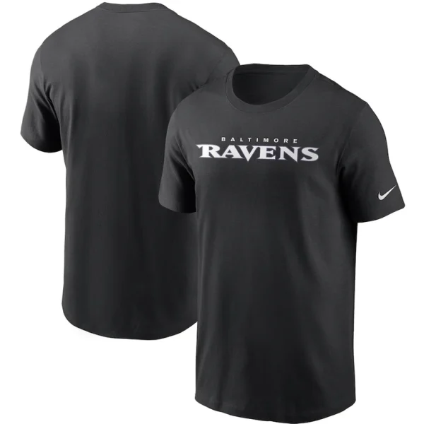 Baltimore ravens nike team wordmark t shirt Black