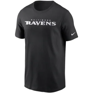 Baltimore ravens nike team wordmark t shirt Black M