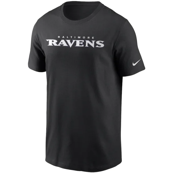 Baltimore ravens nike team wordmark t shirt Black M