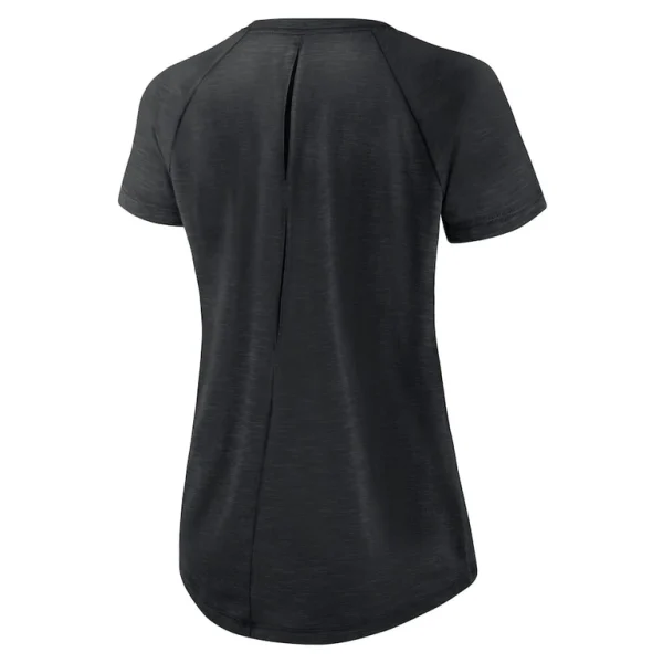 Baltimore ravens nike womens back slit lightweight fashion t shirt Whiteheather scarlet M