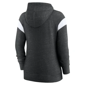 Baltimore ravens nike womens monaco lightweight full zip hoodie Heather blackwhite M