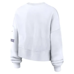 Baltimore ravens nike womens oversized pullover sweatshirt White M