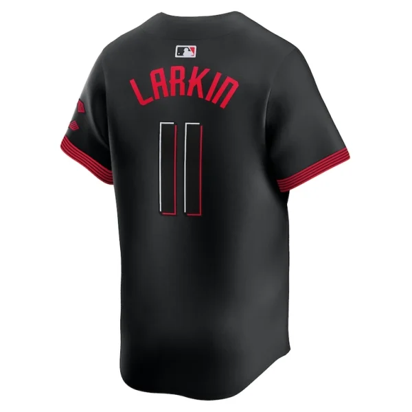 Barry larkin cincinnati reds nike city connect limited jersey Black L