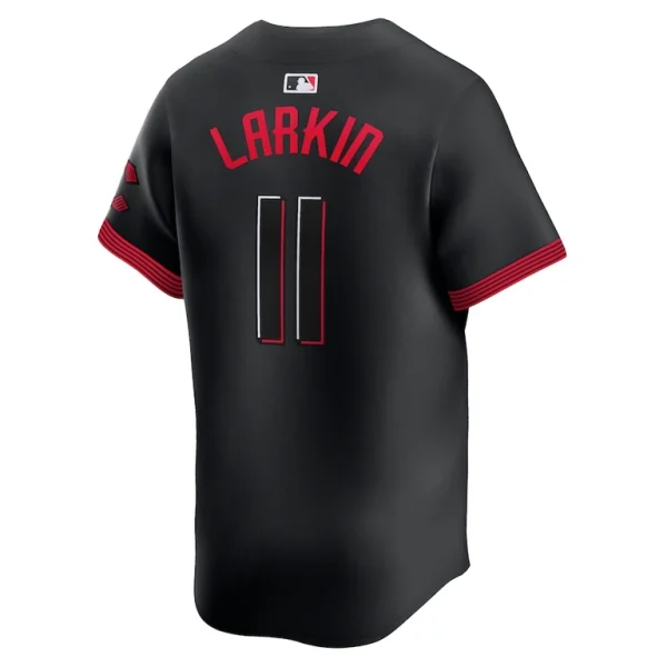 Barry larkin cincinnati reds nike city connect limited player jersey Black L