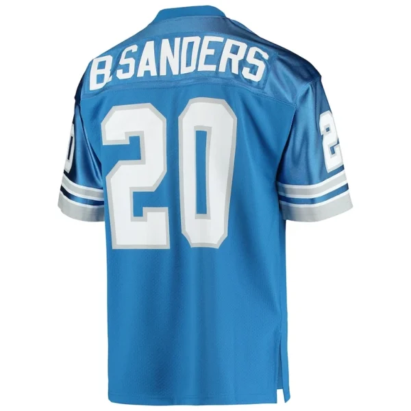 Barry sanders detroit lions 1991 mitchell ness authentic throwback retired player jersey Blue 44