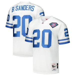 Barry sanders detroit lions 1994 mitchell ness authentic throwback retired player jersey White