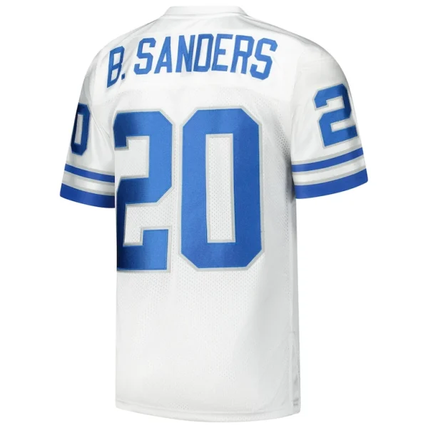 Barry sanders detroit lions 1994 mitchell ness authentic throwback retired player jersey White 44
