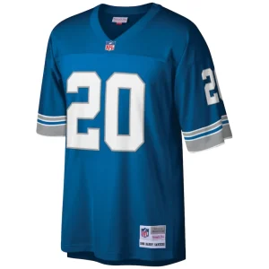 Barry sanders detroit lions mitchell ness big tall 1996 retired player replica jersey Blue 3XB