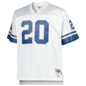 Barry sanders detroit lions mitchell ness big tall 1996 retired player replica jersey White 3XB