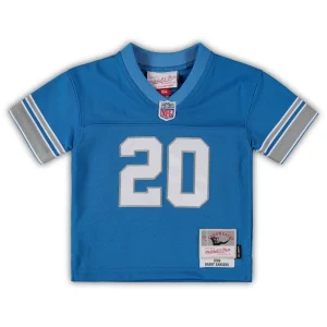 Barry sanders detroit lions mitchell ness infant 1996 retired legacy jersey Blue 18 MO