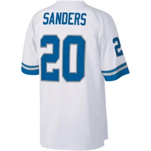 Barry sanders detroit lions mitchell ness legacy replica jersey White L
