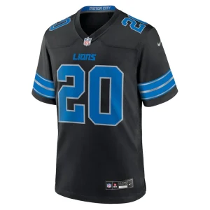 Barry sanders detroit lions nike 2nd alternate retired player game jersey Black M