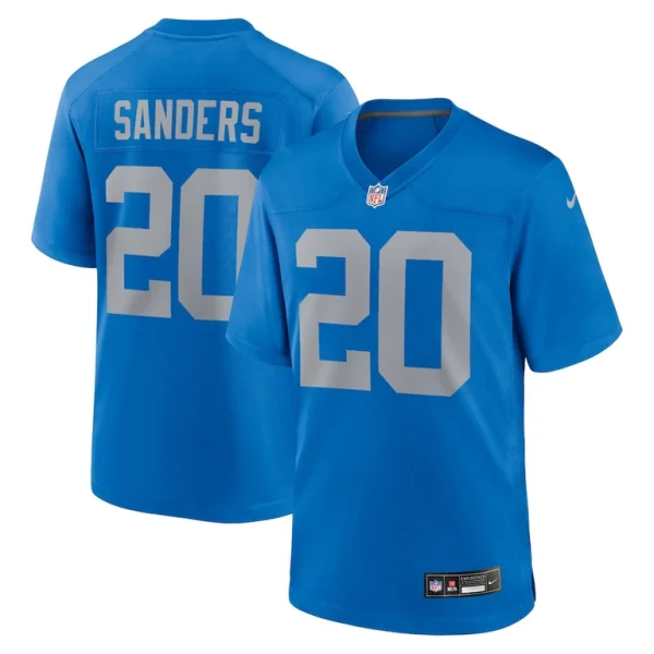 Barry sanders detroit lions nike alternate game jersey Blue