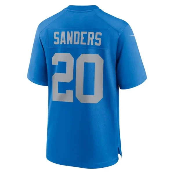 Barry sanders detroit lions nike alternate game jersey Blue L