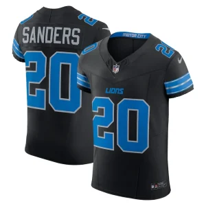 Barry sanders detroit lions nike retired player alternate vapor f.u.s.e. elite jersey Black
