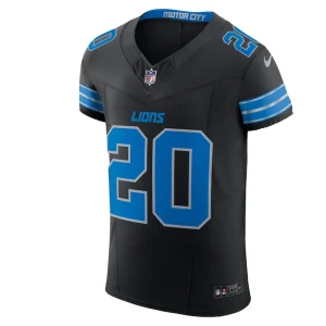 Barry sanders detroit lions nike retired player alternate vapor f.u.s.e. elite jersey Black 44