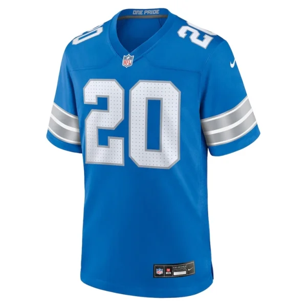 Barry sanders detroit lions nike retired player game jersey Blue M