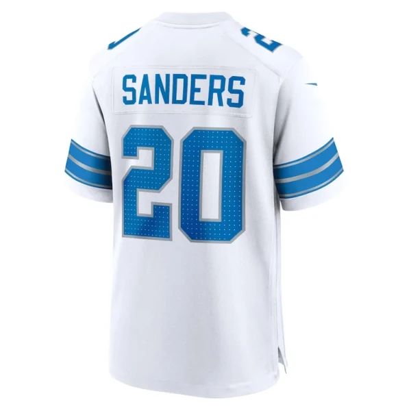 Barry sanders detroit lions nike retired player game jersey White L