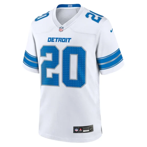 Barry sanders detroit lions nike retired player game jersey White M