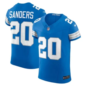 Barry sanders detroit lions nike retired player vapor f.u.s.e. elite jersey Blue