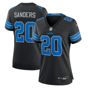 Barry sanders detroit lions nike womens 2nd alternate retired player game jersey Black