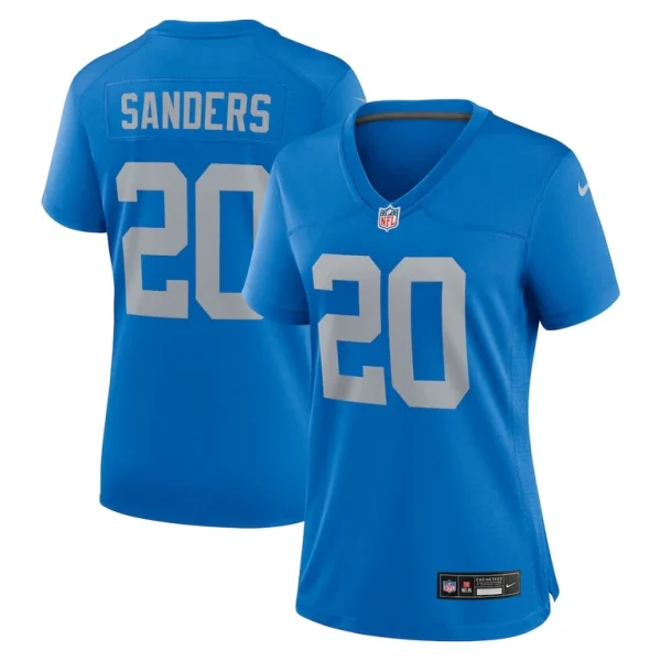 Barry sanders detroit lions nike womens alternate game jersey Blue